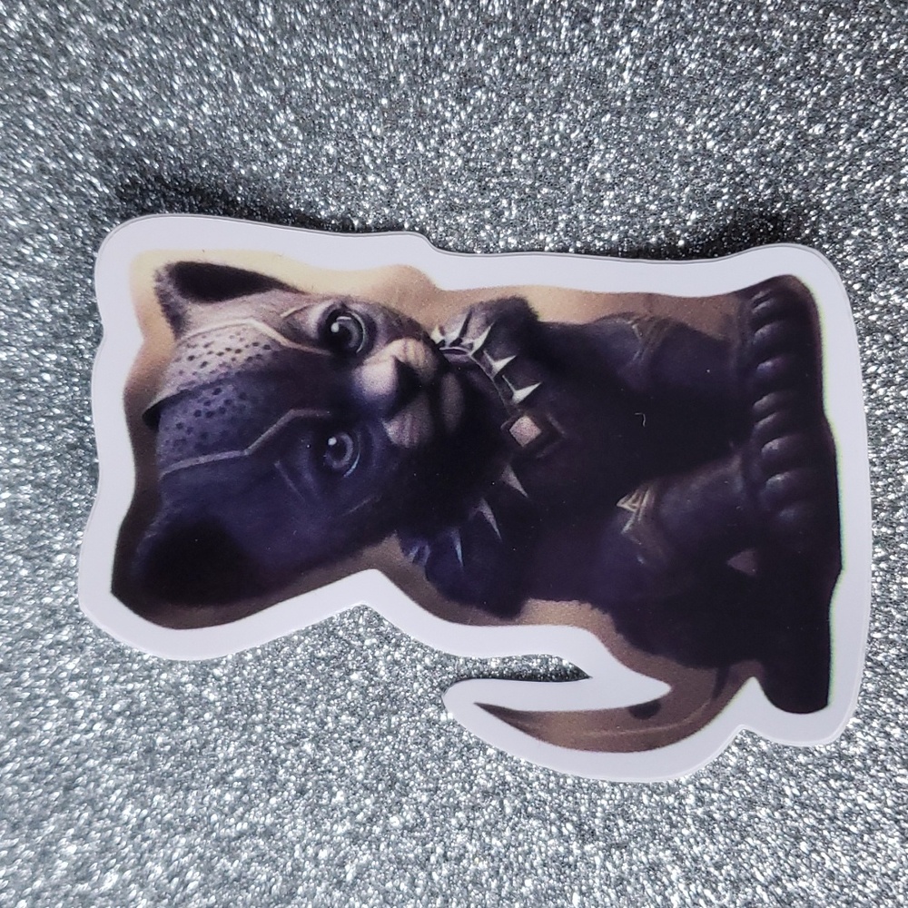 MARVEL Cat Black Panther Sticker waterproof Kitten